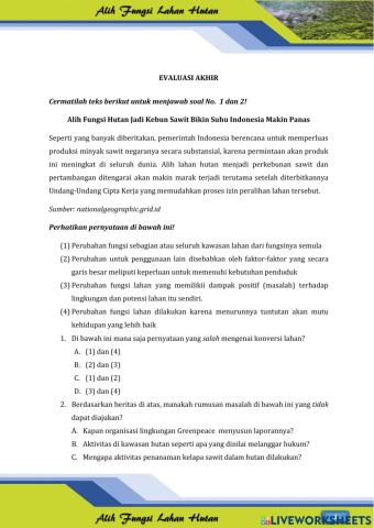 Evaluasi Akhir Part 1