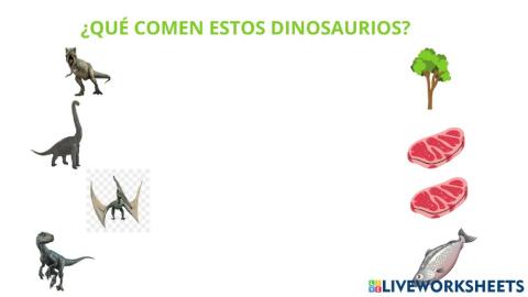 Qué comen los dinosaurios