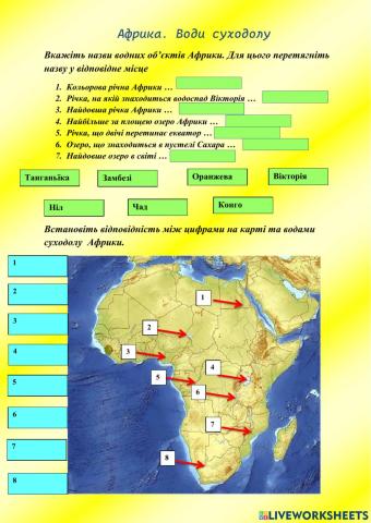 Африка. Води суходолу