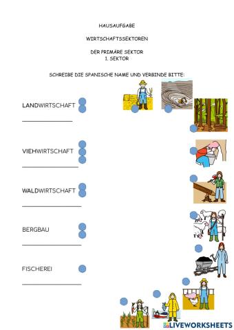 Die Berufe - Wirtschaftssektören