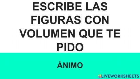 Figuras geométricas con volumen