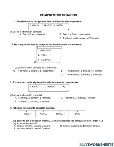 Practica General de Compuestos Químicos