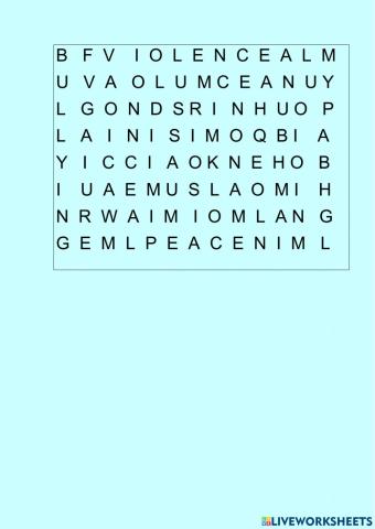 Word search puzzles