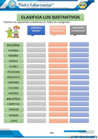 Sustantivo