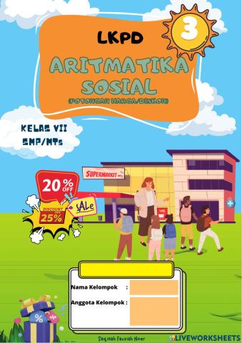 LKPD Aritmatika Sosial Pertemuan 3