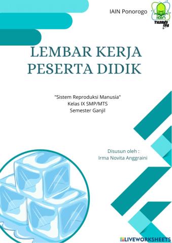 Lkpd sistem reproduksi manusia pendekatan socioscientific