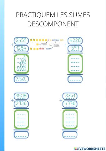 Sumes descomponent