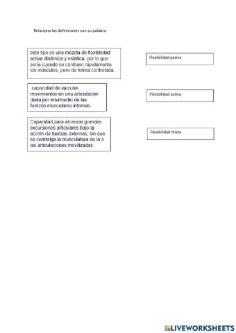 Fexibilidad activa, pasiva y mixta