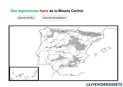 Depresiones exteriores a la Meseta