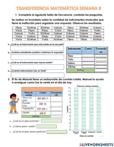 Transferencia semana 8 matematicas