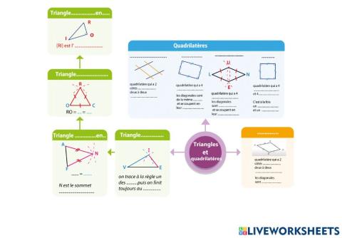 Carte mentale du prof triangle quadrilatère