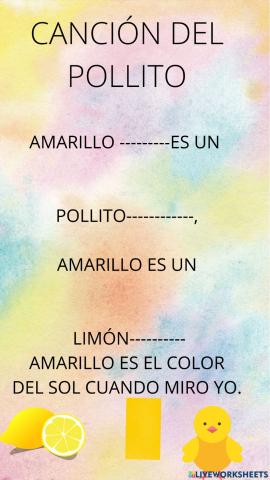 El pollito amarillo. Canción 13