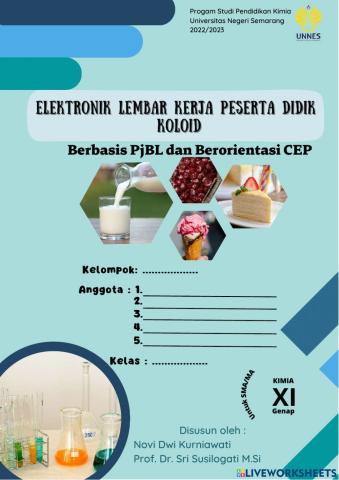 E-LKPD PjBL CEP MATERI KOLOID  BAGIAN 1