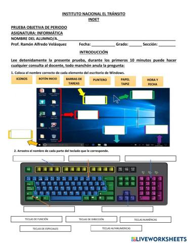 Prueba objetiva informatica