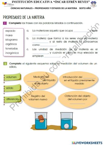 Propiedades de la materia