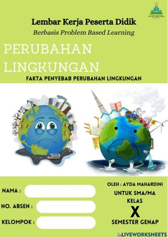 Lkpd pbl fakta&faktor penyebab perubahan lingkungan