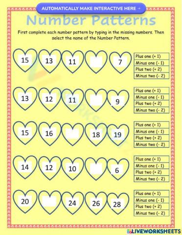 Number Patterns