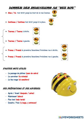 DES INDICATIONS AU BEEBOT