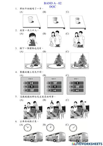 Band A - Đề  Đọc 02