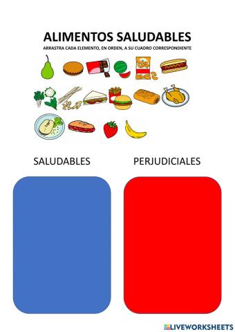 Alimentos saludables