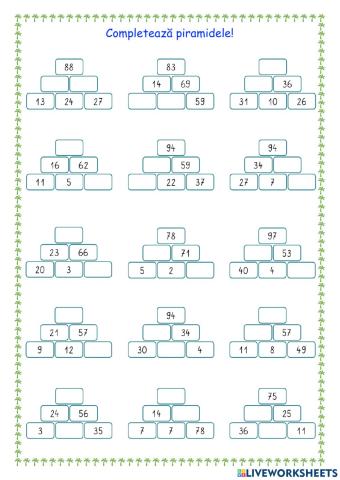 Piramide matematice