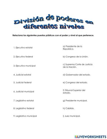 División de poderes