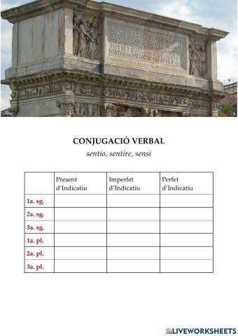 Verb sentio