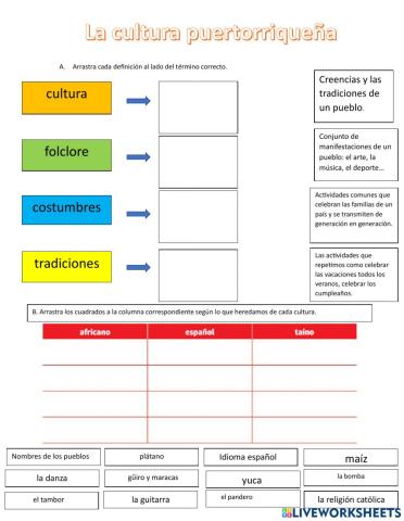 La cultura puertorriqueña