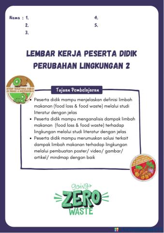 Perubahan lingkungan 2 - food waste