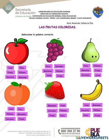 Las frutas