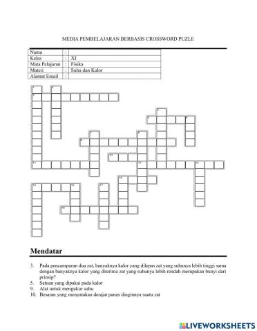 Crossword Puzzle