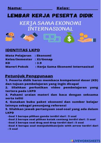 Kerja Sama Ekonomi Internasional