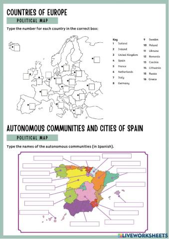 Geography of Spain and Europe