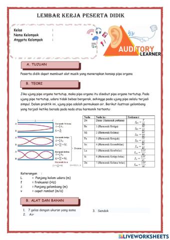 LKPD gelombang bunyi auditori