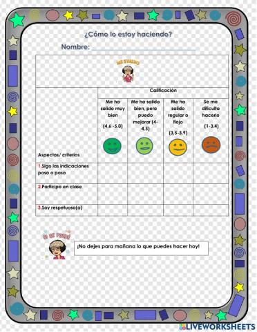 Autoevaluación 2 periodo