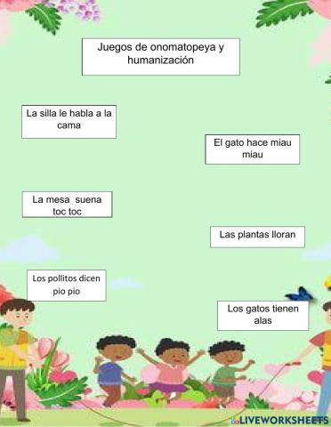 Juego de onomatopeya