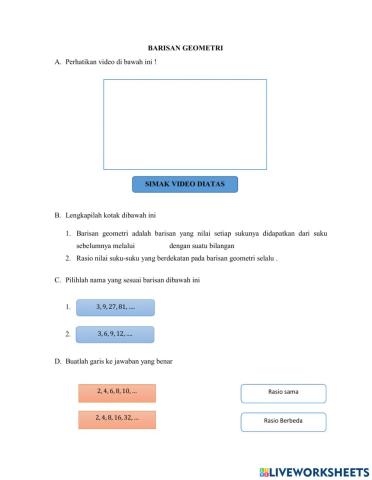 Barisan Geometri