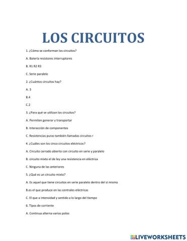 Los circuitos