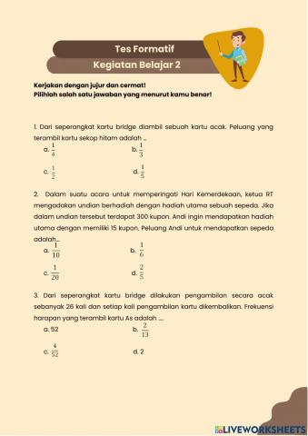 TES FORMATIF 2 Modul Peluang