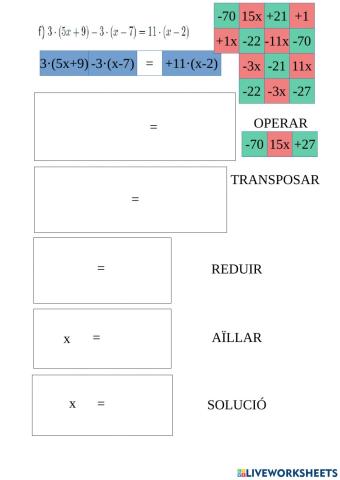 Equacions amb parèntesi