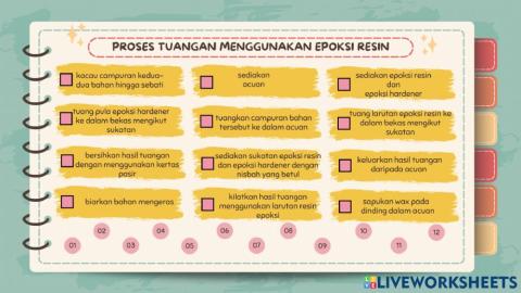 Langkah Proses Tuangan