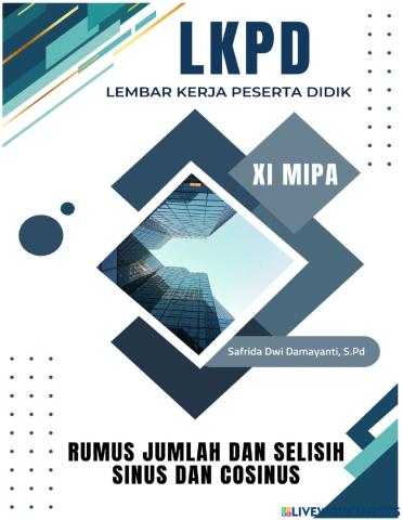 Rumus jumlah dan selisih sudut sinus dan cosinus