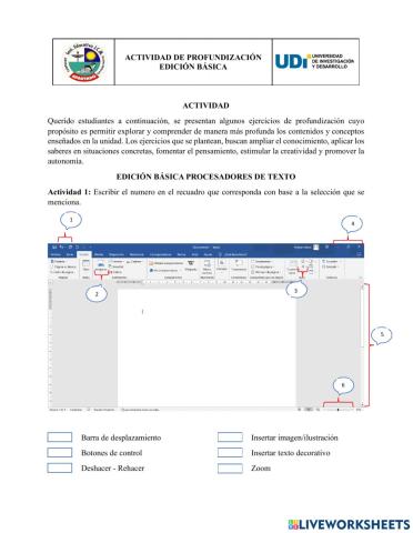 Edición Básica de Word I