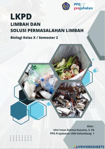 E LKPD materi limbah kelas X