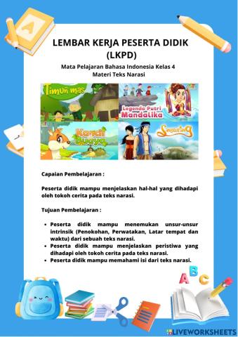 LKPD Bahasa Indonesia Kelas 4 KurMer