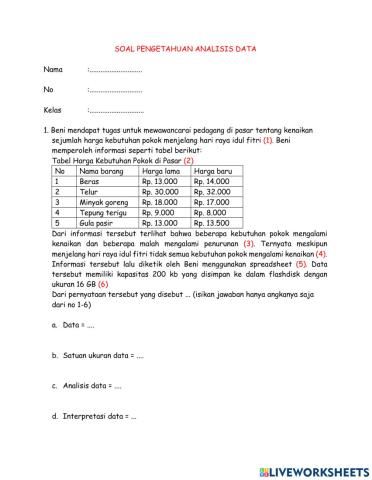 LKPD analisis data