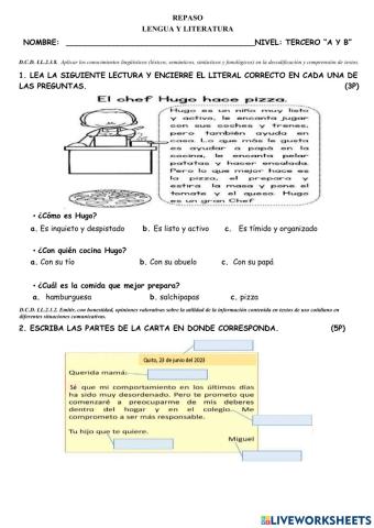 Repaso Lengua