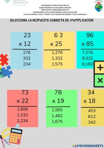 Multiplicaciones