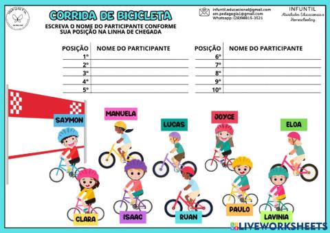 Corrida de bicicleta