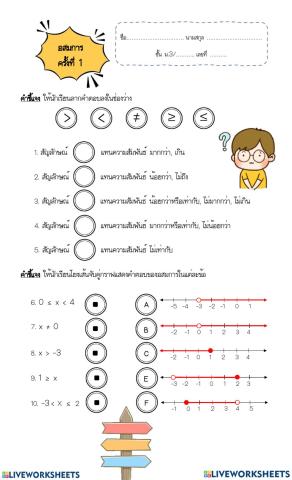 อสมการ ครั้งที่ 1